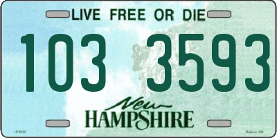 NH license plate 1033593