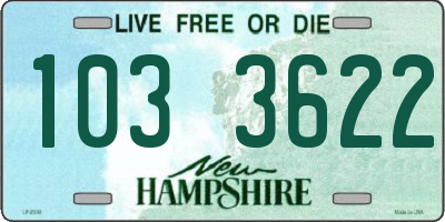 NH license plate 1033622