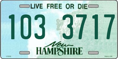 NH license plate 1033717