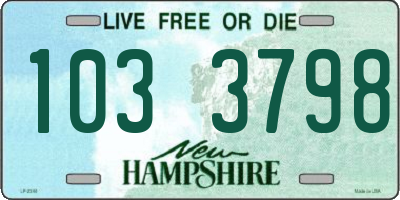 NH license plate 1033798