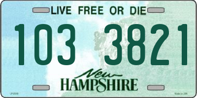 NH license plate 1033821