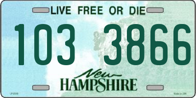 NH license plate 1033866