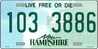 NH license plate 1033886