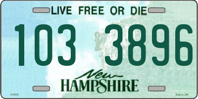 NH license plate 1033896