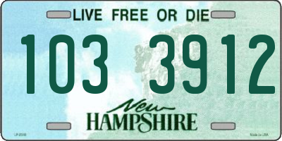 NH license plate 1033912