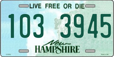 NH license plate 1033945