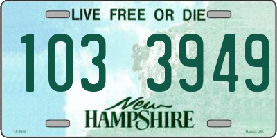 NH license plate 1033949