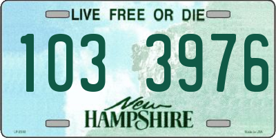 NH license plate 1033976