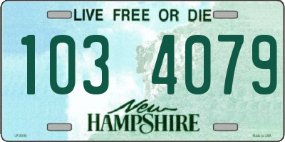 NH license plate 1034079