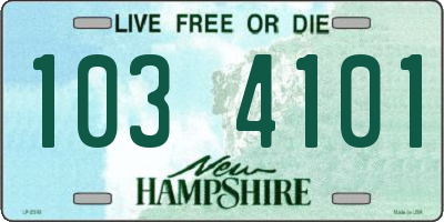 NH license plate 1034101