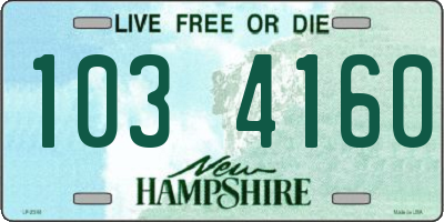 NH license plate 1034160