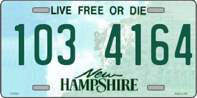 NH license plate 1034164