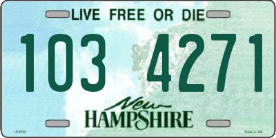 NH license plate 1034271