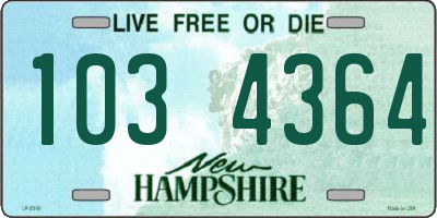 NH license plate 1034364