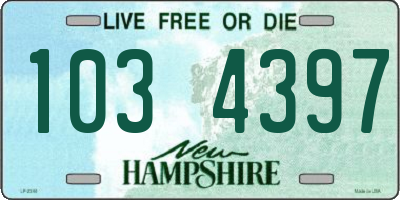 NH license plate 1034397