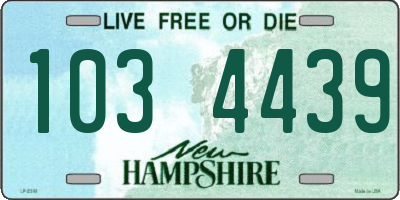 NH license plate 1034439