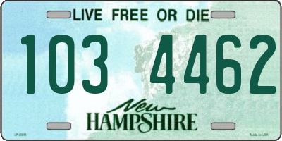 NH license plate 1034462