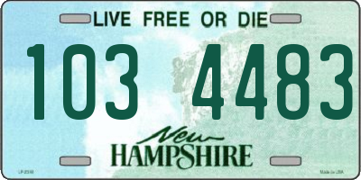 NH license plate 1034483