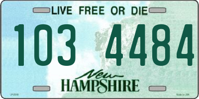 NH license plate 1034484