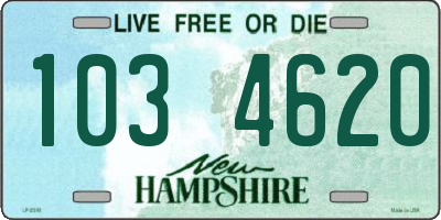 NH license plate 1034620