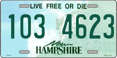 NH license plate 1034623