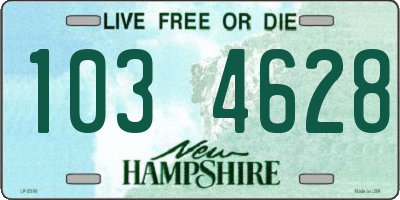 NH license plate 1034628