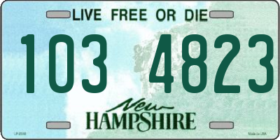 NH license plate 1034823