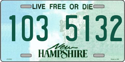 NH license plate 1035132