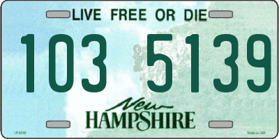 NH license plate 1035139