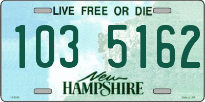 NH license plate 1035162