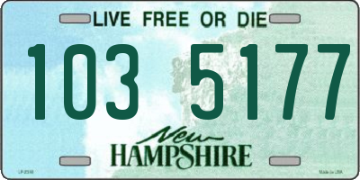 NH license plate 1035177