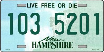 NH license plate 1035201