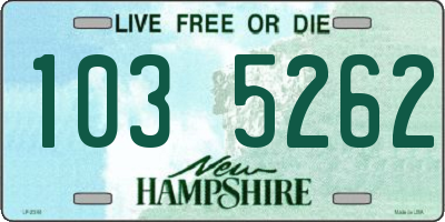 NH license plate 1035262