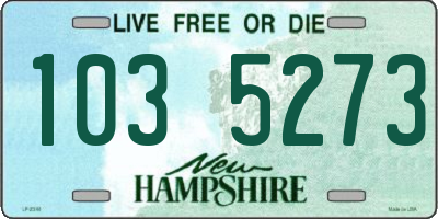 NH license plate 1035273