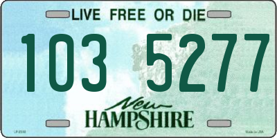 NH license plate 1035277