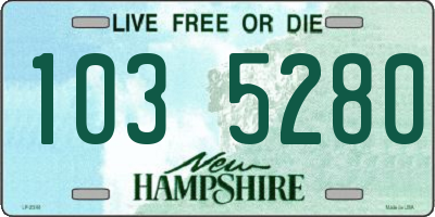 NH license plate 1035280