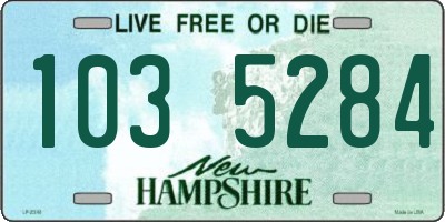 NH license plate 1035284