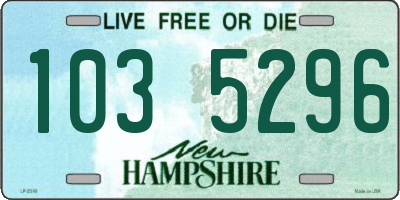 NH license plate 1035296