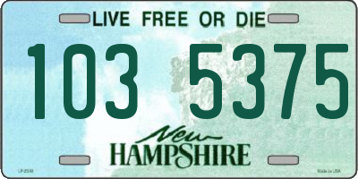 NH license plate 1035375