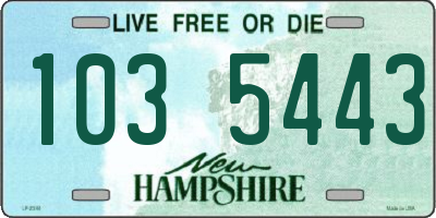 NH license plate 1035443
