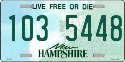 NH license plate 1035448