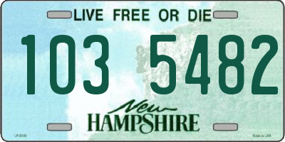NH license plate 1035482