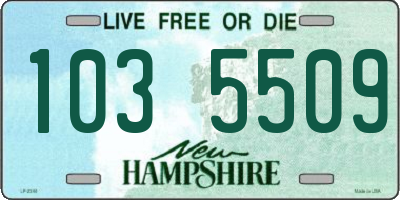 NH license plate 1035509