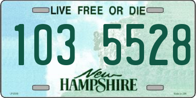 NH license plate 1035528