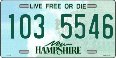 NH license plate 1035546