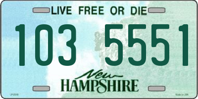 NH license plate 1035551
