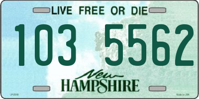 NH license plate 1035562
