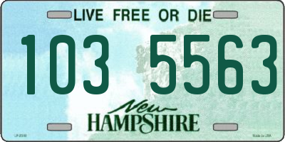 NH license plate 1035563