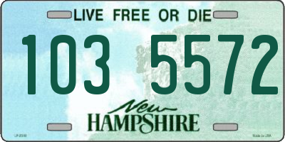 NH license plate 1035572