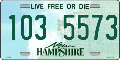 NH license plate 1035573